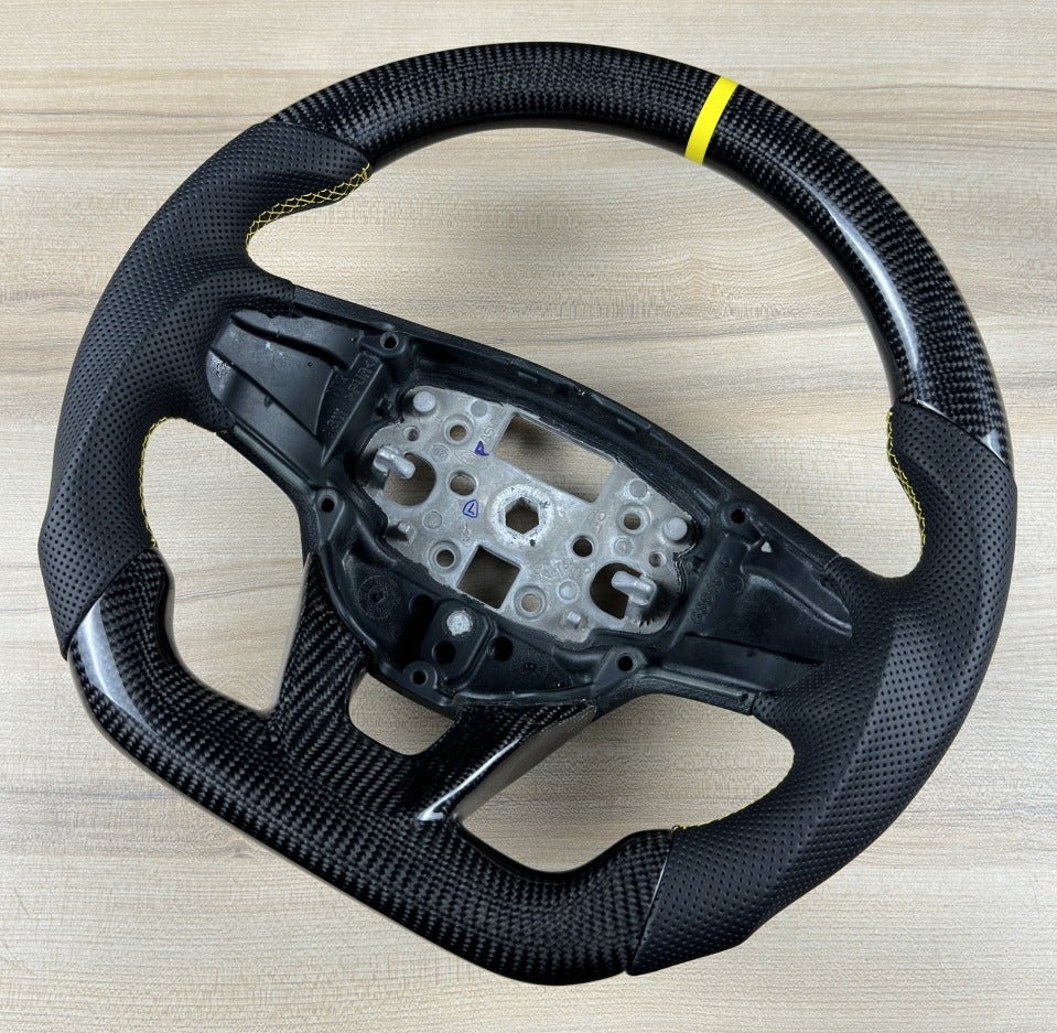 Real Carbon Fiber Steering Wheel Fits Ford Transit Tourneo Custom 2018 - 2024 - Concept - R