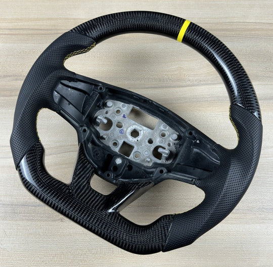 Real Carbon Fiber Steering Wheel Fits Ford Transit Tourneo Custom 2018 - 2024 - Concept - R
